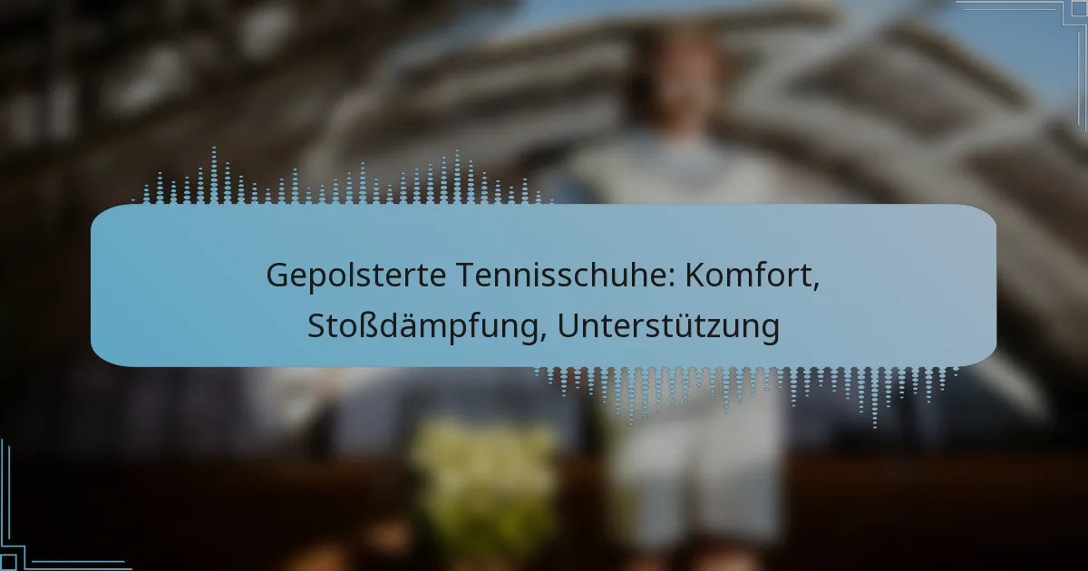 Gepolsterte Tennisschuhe: Komfort, Stoßdämpfung, Unterstützung