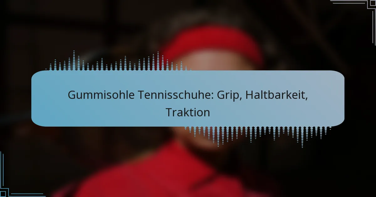 Gummisohle Tennisschuhe: Grip, Haltbarkeit, Traktion