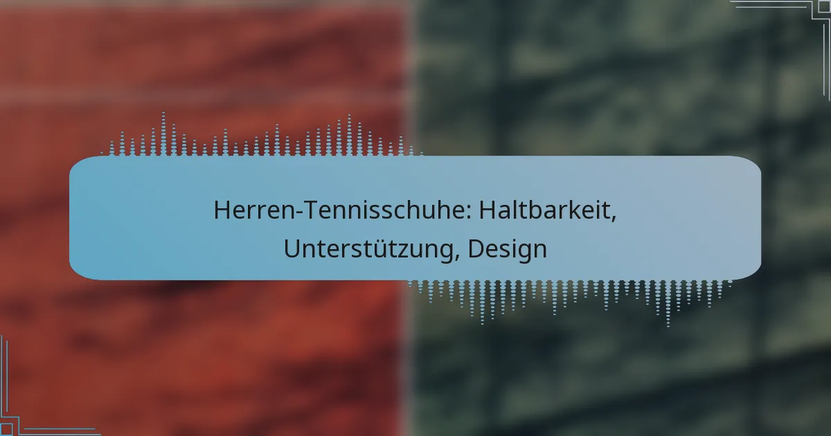 Herren-Tennisschuhe: Haltbarkeit, Unterstützung, Design