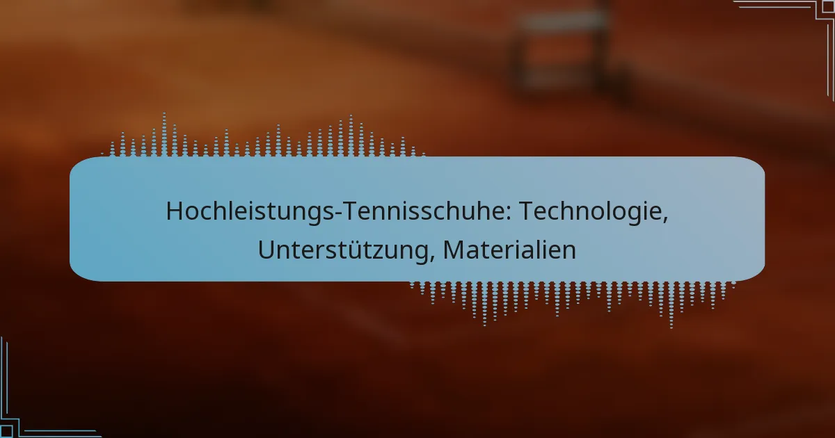 Hochleistungs-Tennisschuhe: Technologie, Unterstützung, Materialien