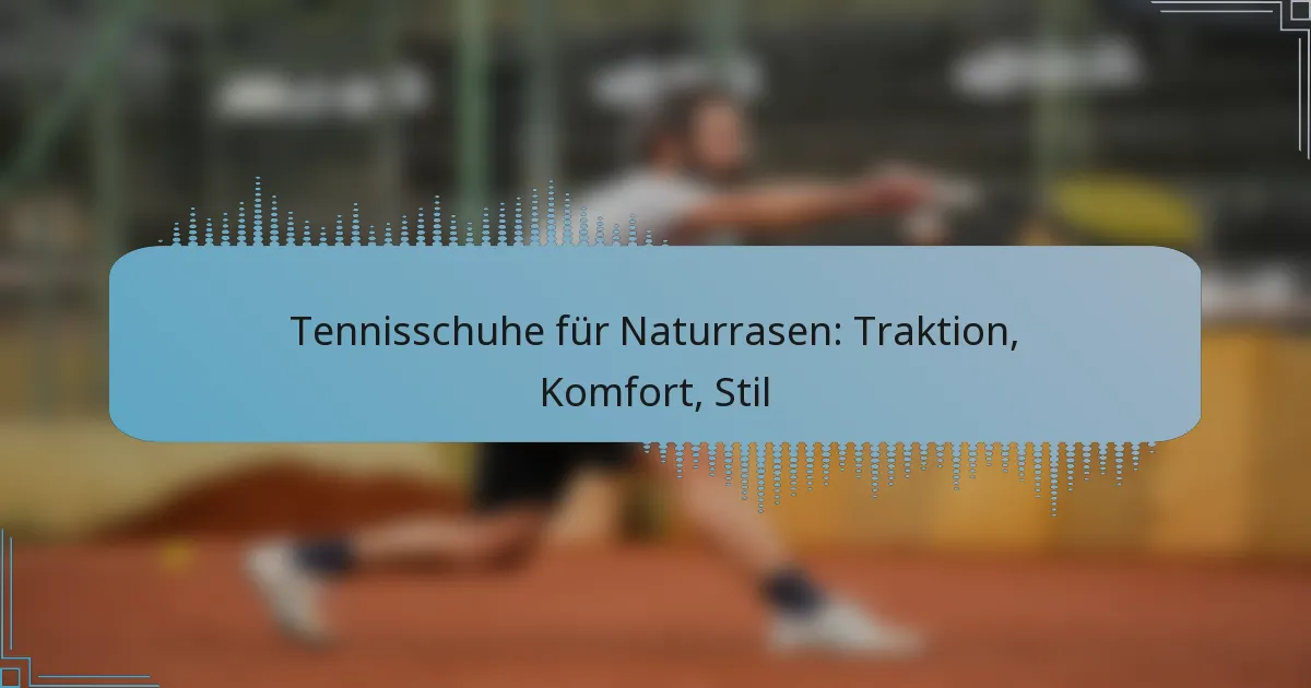 Tennisschuhe für Naturrasen: Traktion, Komfort, Stil