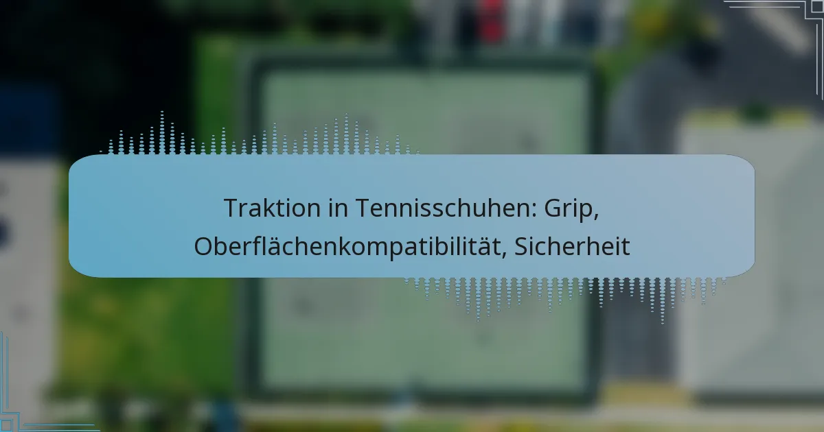Traktion in Tennisschuhen: Grip, Oberflächenkompatibilität, Sicherheit