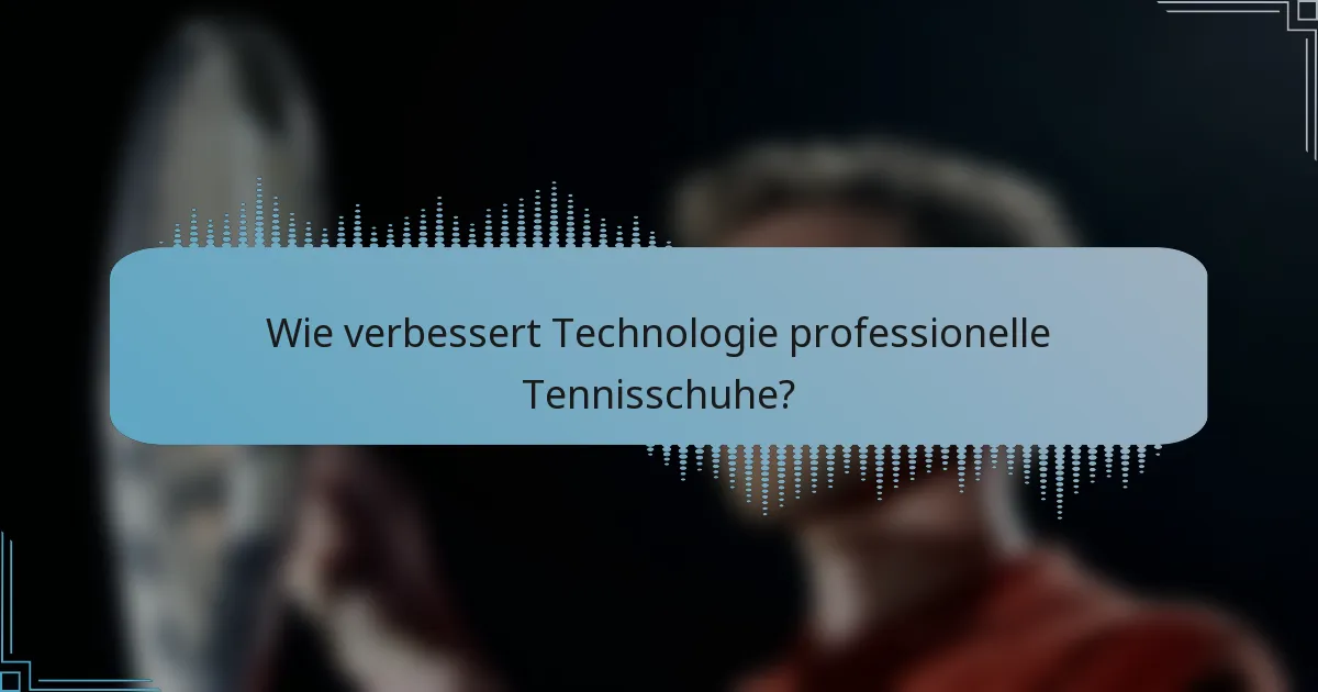 Wie verbessert Technologie professionelle Tennisschuhe?